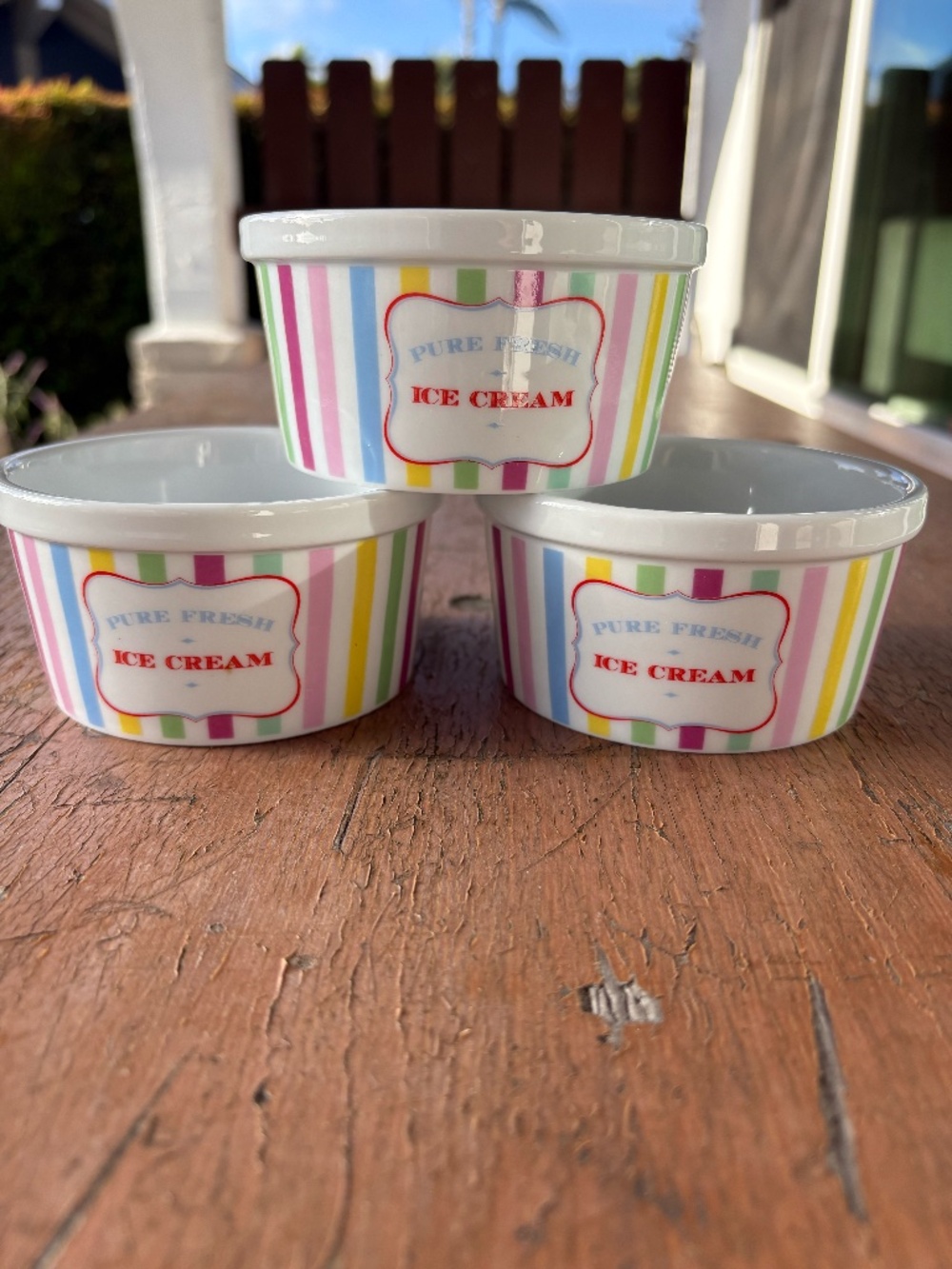 Vintage Robert Gordon Australia Ceramic Ice Cream Bowls - Set of 7